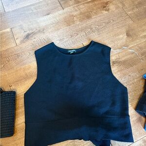 Wild Fable Black Sleeveless Blouse